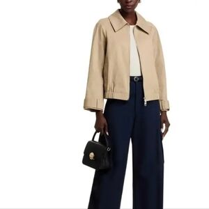 Rails Womens York Zip Up Jacket  Size Small NWT $288 Taupe